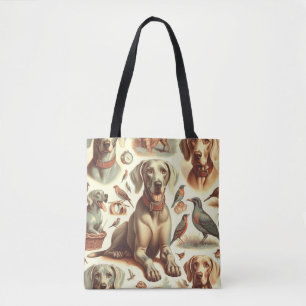 Vintage Weimaraner Seamless Tygkasse