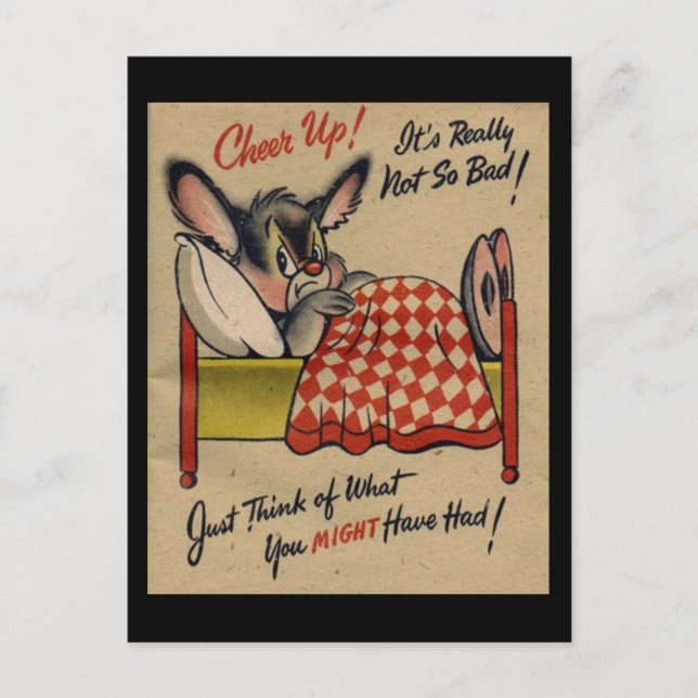 Vintage well Önskemål vykort (Framsida)