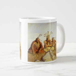 Vintage West, Guardians War or Peace av NC Wyeth Jumbo Mugg