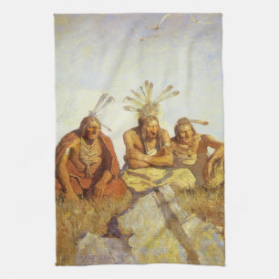 Vintage West, Guardians War or Peace av NC Wyeth Kökshandduk
