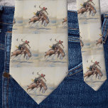 Vintage Western Cowboy på Bucking Horse Slips<br><div class="desc">Vintage Western Cowboy på Bucking Horse halsband</div>