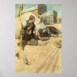 Vintage Western Cowboys, Hopalong av NC Wyeth Poster
