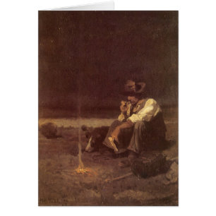 Vintage Western Cowboys, Plains Herder av NC Wyeth Hälsningskort