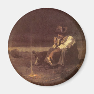 Vintage Western Cowboys, Plains Herder av NC Wyeth Magnet
