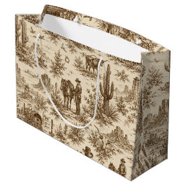 Vintage Western Desert Toile Sömlöst Mönster