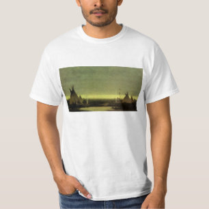 Vintage Western, Indian Camp at Dawn av Tavernier Tee