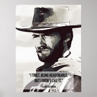 Vintage Western Porträtt Poster Art