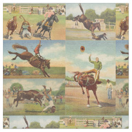 Vintage Western Rodeo Events Cowboys Horses Bulls Tyg
