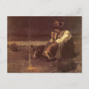 Vintage Westerna Cowboys, Plains Herder av NC Wyet Vykort