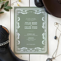 Vintage Westernt Cowboy Rustic-Landsbyggsbröllop