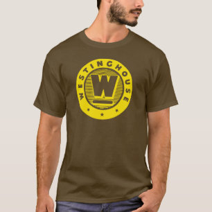 Vintage Westinghouse Guld Logotyp T-Shirt