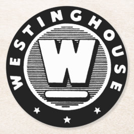 Vintage Westinghouse Logotyp Papper Underlägg