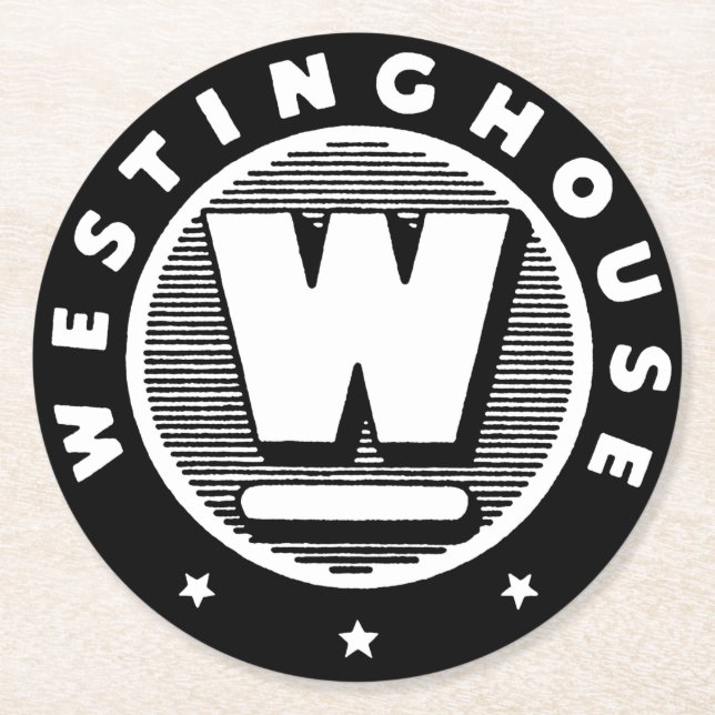 Vintage Westinghouse Logotyp Papper Underlägg (Framsidan)