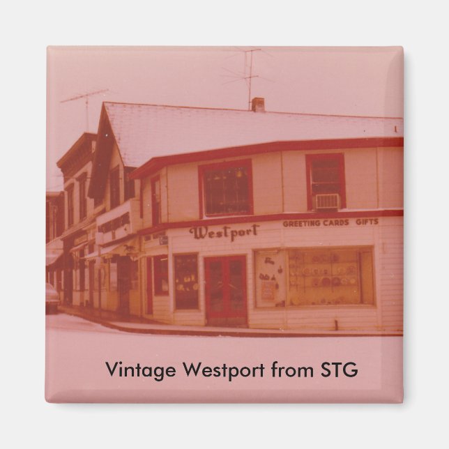 Vintage Westport Magnet - Järnvägen Ställe (Framsidan)