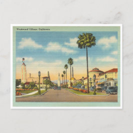 Vintage Westwood Village Los Angeles California Vykort
