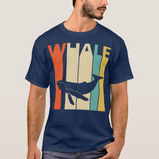Vintage Whale Animal Silhouette T Shirt