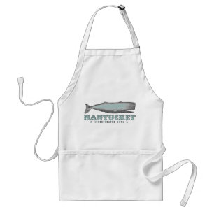 Vintage Whale Nantucket MORSA Inc 1671 Apron Förkläde
