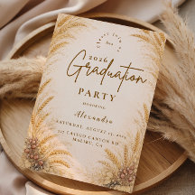 Vintage Wheat Field Graduation Party