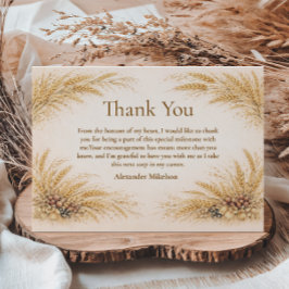 Vintage Wheat Field Graduation Party Tack Kort