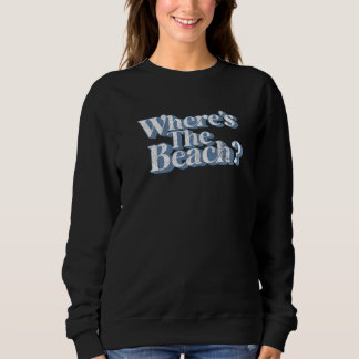 Vintage Where's The Beach Funny Retro 70s Summer V T Shirt