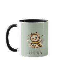 Vintage Whimsical Kittens Bumblebee Kostym Konst