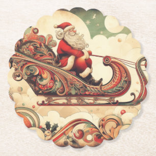 vintage/whimsisk/tomte/jul underlägg papper