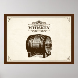 Vintage Whiskey Barrel Poster