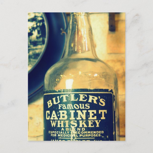 Vintage Whiskey Vykort (Framsida)