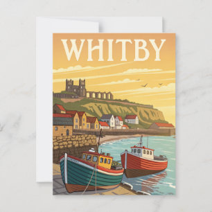 Vintage Whitby Travel Vykort