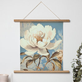 VINTAGE WHITE FLOWER VÅR POSTER