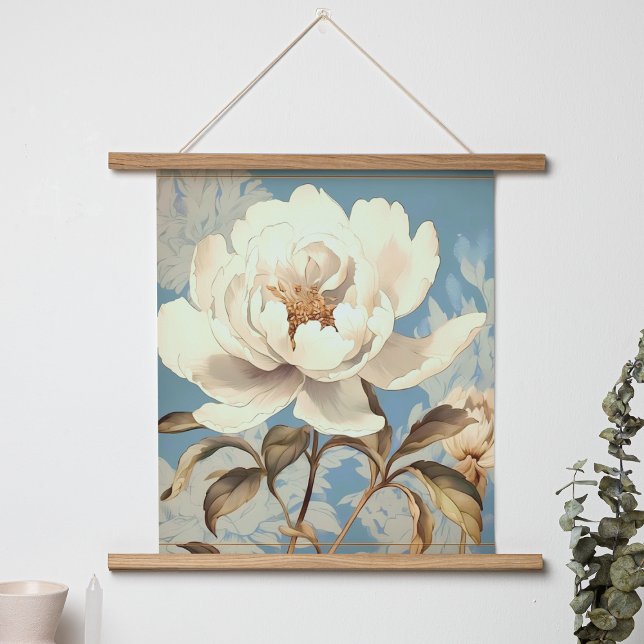 VINTAGE WHITE FLOWER VÅR POSTER (Skapare uppladdad)