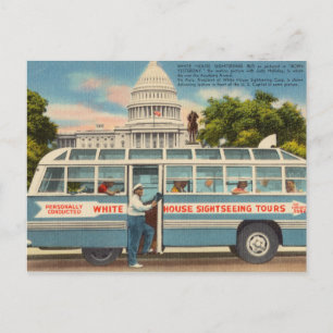 Vintage, White House Tour Washington, D.C. Vykort