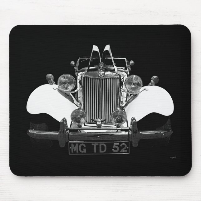 Vintage White MG Musmatta (Framsidan)