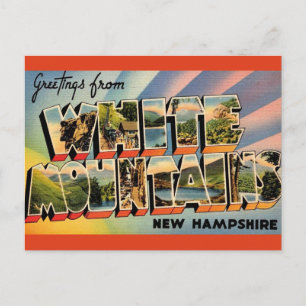 Vintage White Mountains i NH Vykort