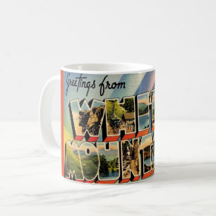 Vintage White Mountains of NH-mugg Kaffemugg