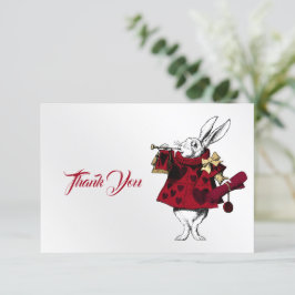 Vintage White Rabbit Hearts Tack Kort