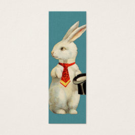 Vintage White Rabbit Litet Visitkort