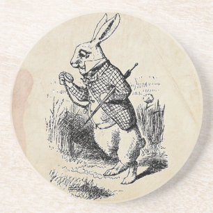 Vintage White Rabbit Underlägg Sandsten