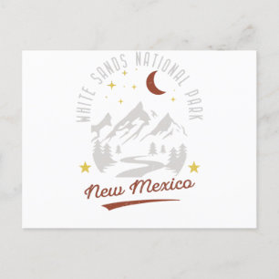 Vintage White Sands nationalpark New mexico Vykort