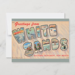 Vintage White Sands NM vykort
