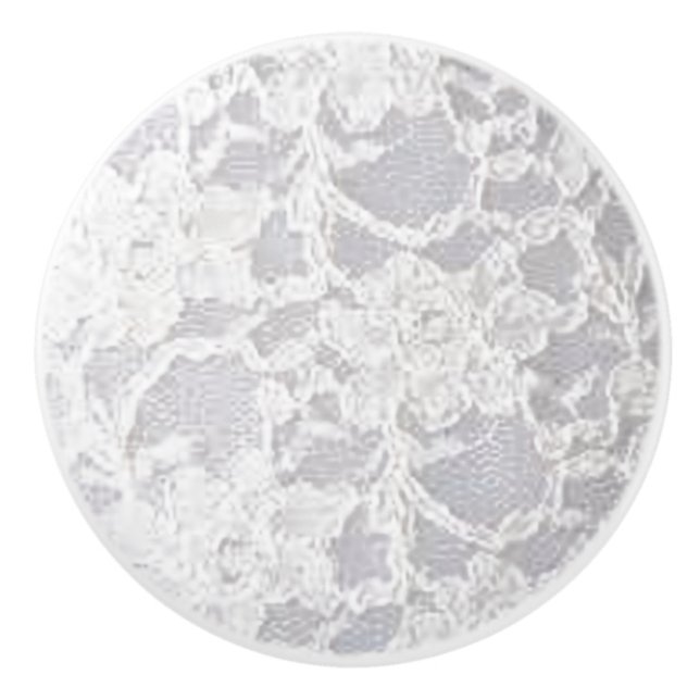 Vintage White Snöre Knopp (Framsidan)