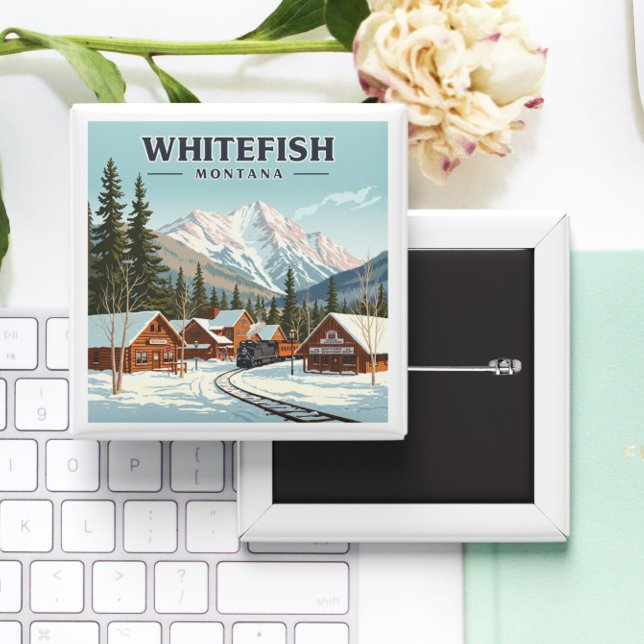 Vintage Whitefish Montana Knapp (Skapare uppladdad)