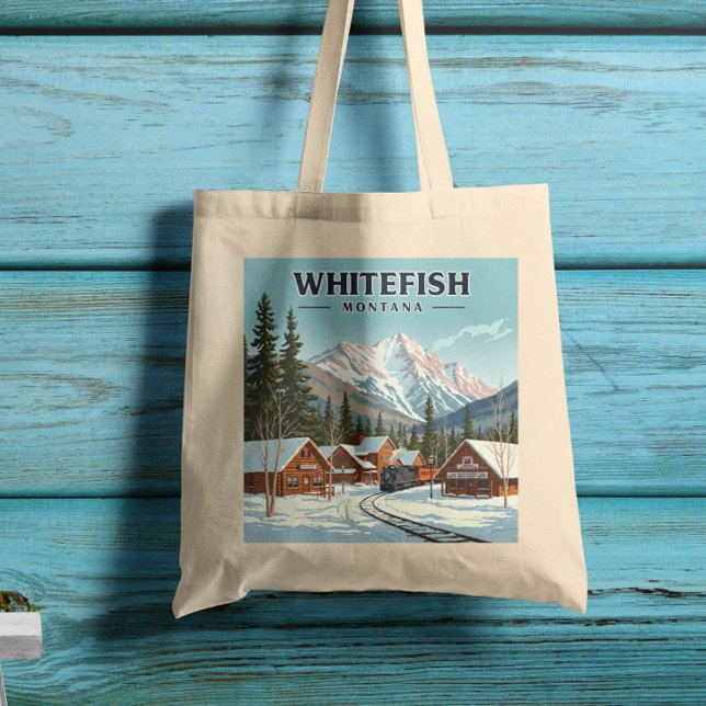 Vintage Whitefish Montana Tygkasse (Skapare uppladdad)
