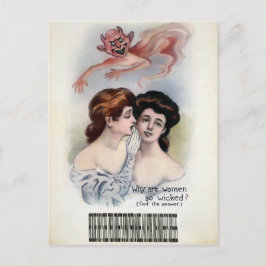 Vintage Wicked Woman Vykort