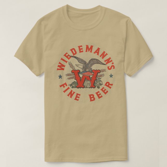 Vintage Wiedemannx27s Bra Beer Wiedemann Brewing T Shirt (Design framsida)