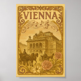 Vintage Wien Art nouveau Poster