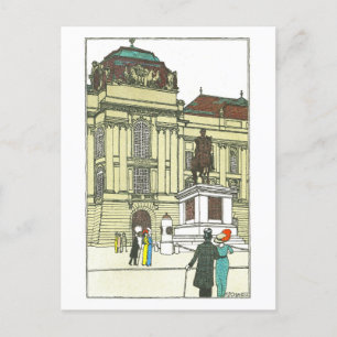 Vintage Wien Josefsplatz vykort