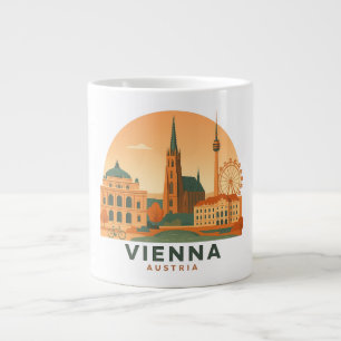 Vintage Wien Österrike Jättekaffemugg – Retro Jumbo Mugg
