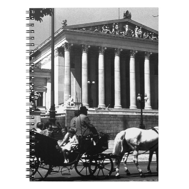 Vintage Wien-parlamentet Anteckningsbok (Framsidan)