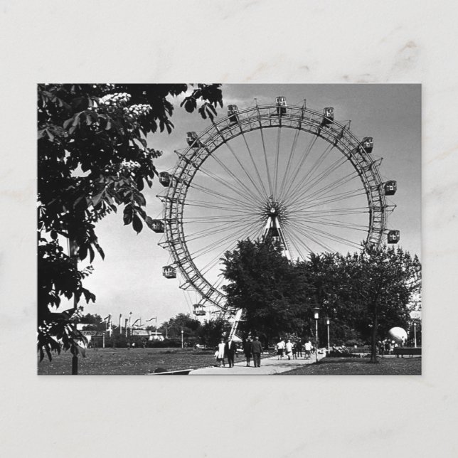 Vintage Wien Prater-jättekul Vykort (Framsida)